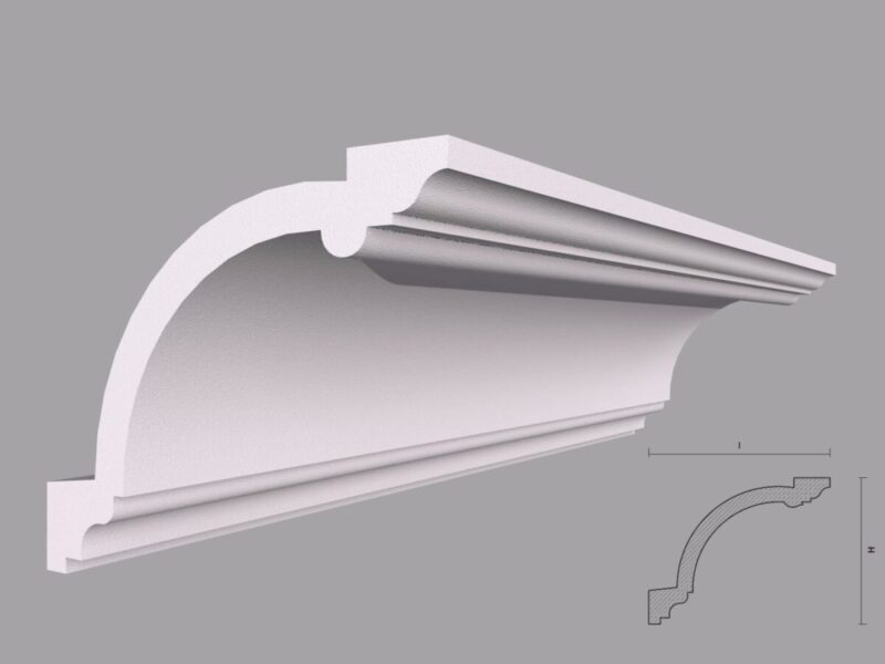 Cornisa Decorativa Tavan BC31 155x125x2000 mm - imagine 2