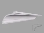 Cornișă decorativă polistiren, neoclasic, BC33 120x80x2000 mm