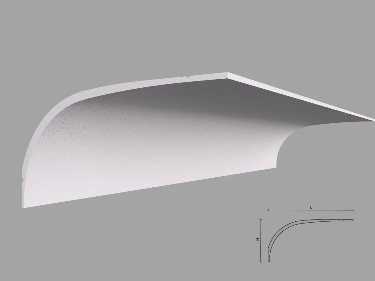 Cornisa Decorativa Tavan BC34 80x160x2000 mm