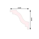 Cornisa Durotec 59 200x8x8 cm