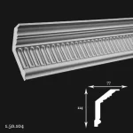 Cornisa Poliuretan Gaudi 1.50.104 114x77x2000 mm