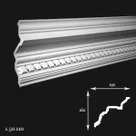 Cornisa Poliuretan Gaudi 1.50.110 162x192x2000 mm