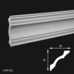 Cornisa Poliuretan Gaudi 1.50.113 84x80x2000 mm