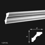 Cornisa Poliuretan Gaudi 1.50.115 49x46x2000 mm