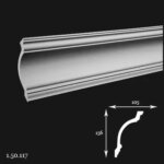 Cornisa Poliuretan Gaudi 1.50.117 156x105x2000 mm