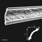 Cornisa Poliuretan Gaudi 1.50.125 91x87x2000 mm