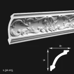 Cornisa Poliuretan Gaudi 1.50.125 91x87x2000 mm