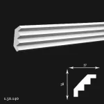 Cornisa Poliuretan Gaudi 1.50.140 58x57x2000 mm