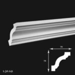 Cornisa Poliuretan Gaudi 1.50.141 70x70x2000 mm