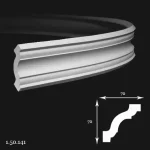 Cornisa Poliuretan Gaudi 1.50.141 Flexibil 70x70x2000 mm