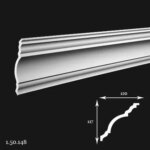 Cornisa Poliuretan Gaudi 1.50.148 117x120x2000 mm