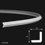 Cornisa Poliuretan Gaudi 1.50.156 Flexibil 30x30x2000 mm