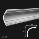 Cornisa Poliuretan Gaudi 1.50.168 119x120x2000 mm