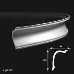 Cornisa Poliuretan Gaudi 1.50.180 Flexibil 120x94x2000 mm