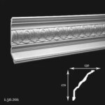 Cornisa Poliuretan Gaudi 1.50.201 170x130x2000 mm