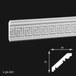 Cornisa Poliuretan Gaudi 1.50.207 53x54x2000 mm