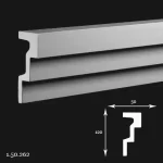 Cornisa Poliuretan Gaudi 1.50.262 120x50x2000 mm