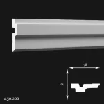 Cornisa Poliuretan Gaudi 1.50.266 21x76x2000 mm