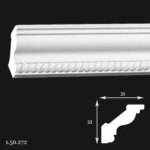 Cornisa Poliuretan Gaudi 1.50.272 33x35x2000 mm