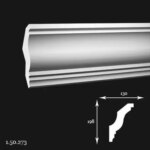 Cornisa Poliuretan Gaudi 1.50.273 198x130x2000 mm