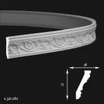 Cornisa Poliuretan Gaudi 1.50.281 Flexibil 205x112x2000 mm