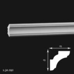 Cornisa Poliuretan Gaudi 1.50.292 25x25x2000 mm