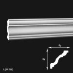 Cornisa Poliuretan Gaudi 1.50.293 84x85x2000 mm