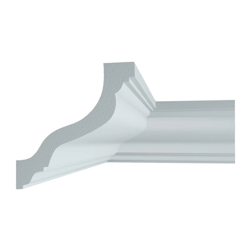 Cornisa decorativa, polimer dur, 78x78x2000 mm, Manavi C10 - imagine 2