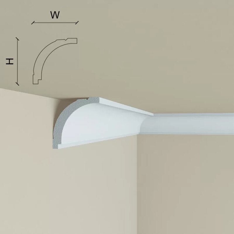 Cornisa tavan, interior, polimer dur, Manavi C4, 2 ml - imagine 3