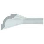 Cornisa decorativa, interior, alba, Manavi C9, 50x50x2000 mm