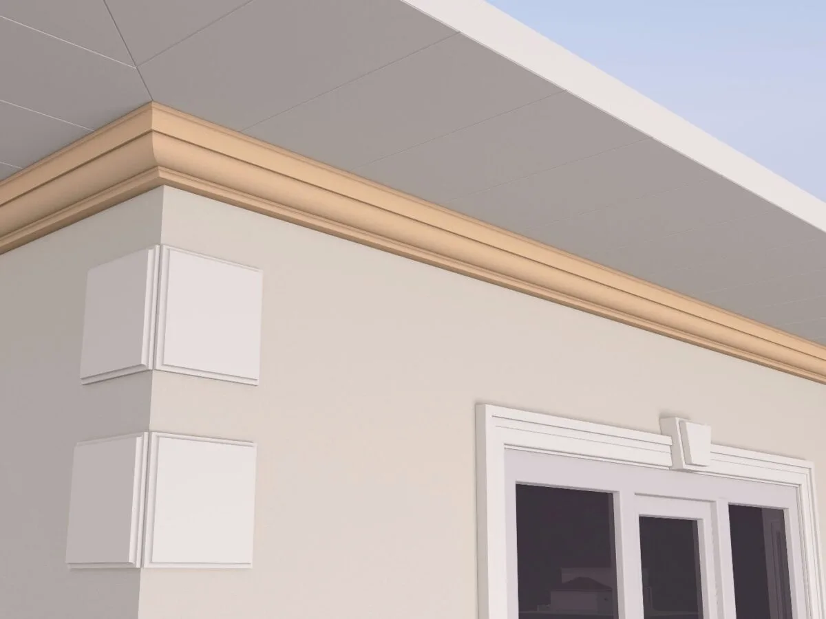 Cornisa decorativa de exterior FP402 100x120x2000 mm