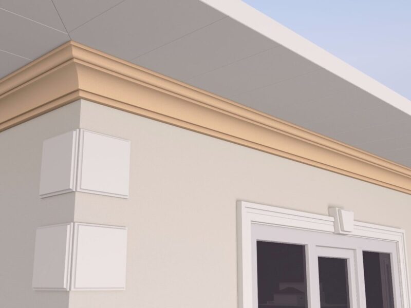Cornisa decorativa de exterior FP405 140x150x2000 mm - imagine 2