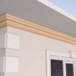 Cornisa decorativa de exterior FP406 75x140x2000 mm