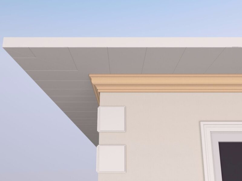 Cornisa decorativa de exterior FP407 100x160x2000 mm - imagine 3