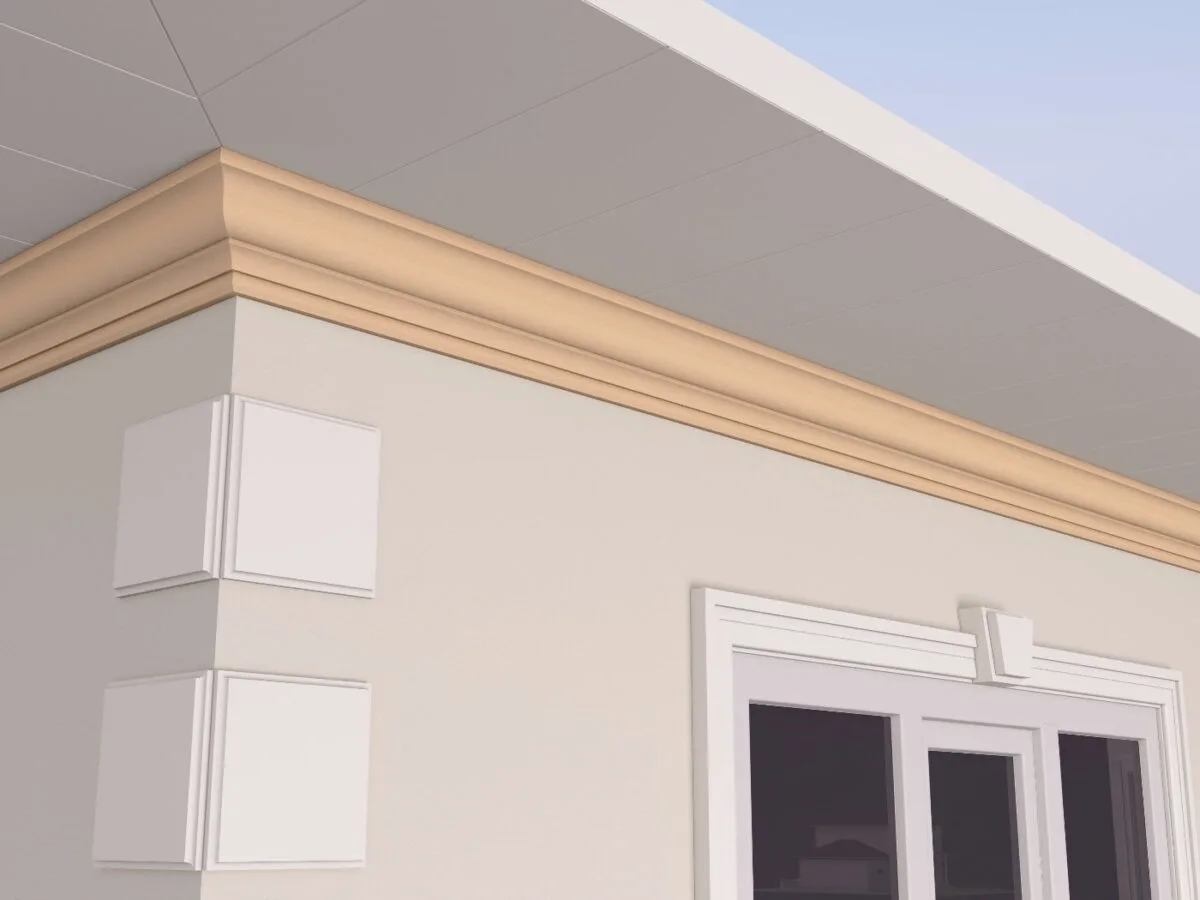 Cornisa decorativa de exterior FP407 100x160x2000 mm