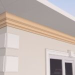 Cornisa decorativa de exterior FP408 115x180x2000 mm