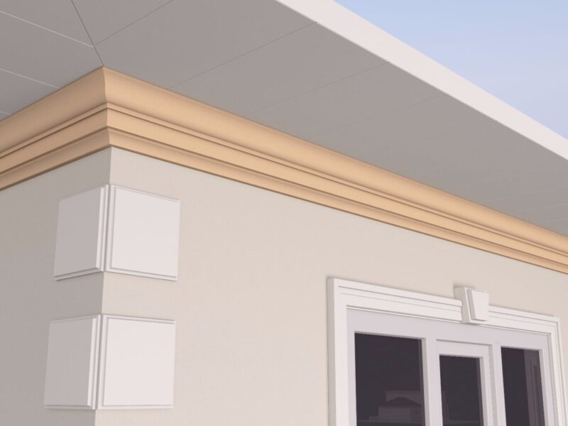 Cornisa decorativa de exterior FP408 115x180x2000 mm