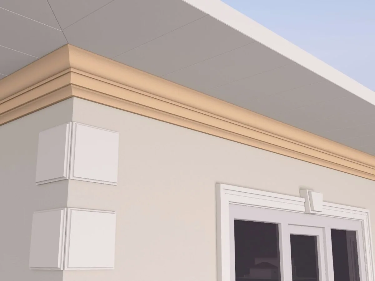 Cornisa decorativa de exterior FP408 115x180x2000 mm