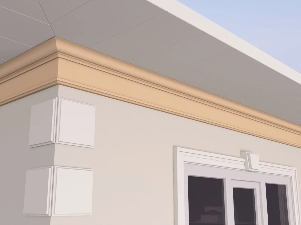 Cornisa decorativa de exterior FP410 105x220x2000 mm