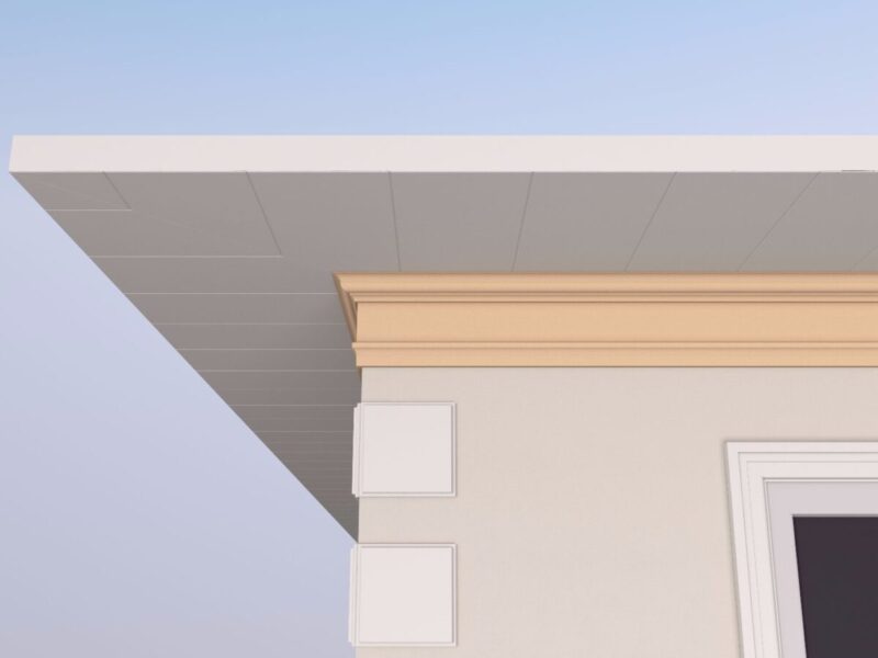 Cornisa decorativa de exterior FP413 85x250x2000 mm - imagine 3