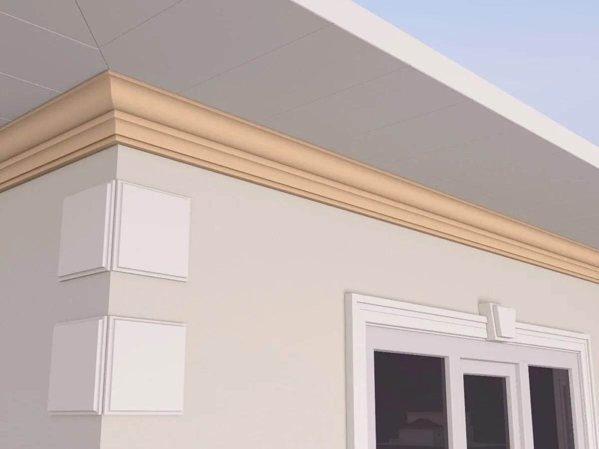 Cornisa decorativa de exterior FP416 116x150x2000 mm