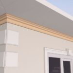 Cornisa decorativa de exterior FP418 75x130x2000 mm