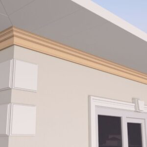 Cornisa decorativa de exterior FP418 75x130x2000 mm