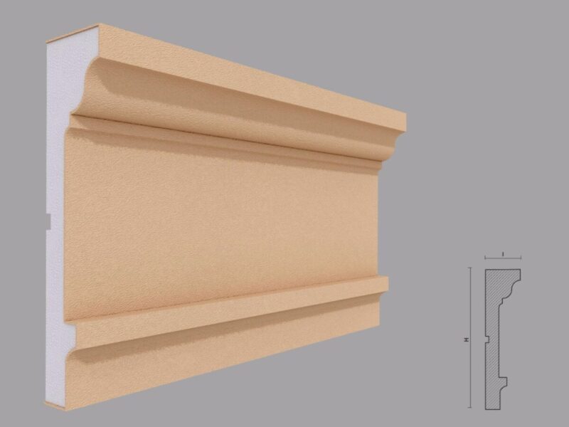 Cornisa decorativa de exterior FP420 67x260x2000 mm - imagine 4