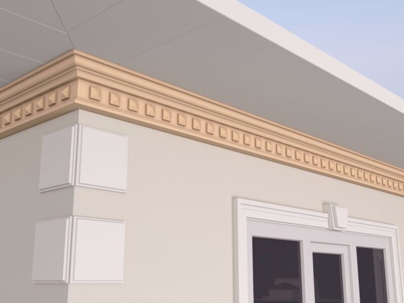 Cornisa decorativa de exterior FP421 105x200x2000 mm - imagine 2