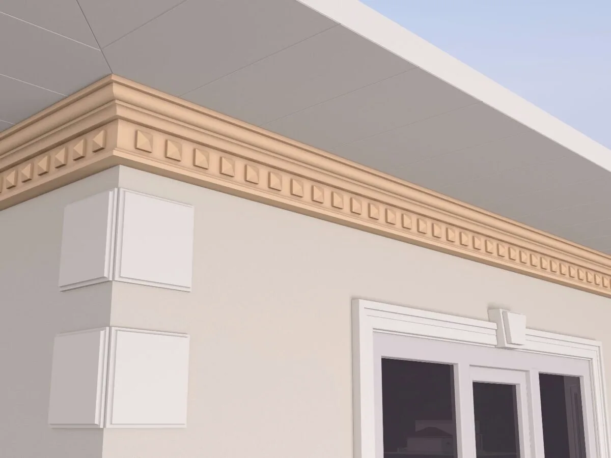 Cornisa decorativa de exterior FP421 105x200x2000 mm