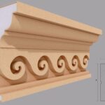 Cornisa decorativa de exterior FP423, 105x200x2000 mm