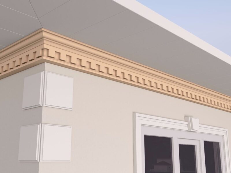 Cornisa decorativa de exterior FP424 105x200x2000 mm