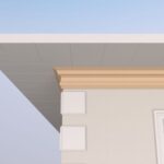Cornisa decorativa de exterior FP427 99x217x2000 mm