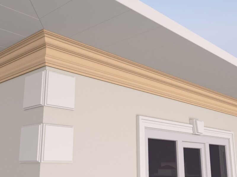 Cornisa decorativa de exterior FP427 99x217x2000 mm - imagine 3